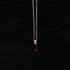 OLIO E ACETO Sterling Silver Quartzite/Lapis Lazuli/Red Snakeskin Jade Morning Dew Pendant Necklace OLIO-OA13N01-YH Red